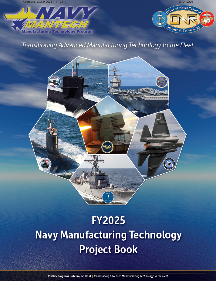 2025 Navy ManTech Project Book Cover Page